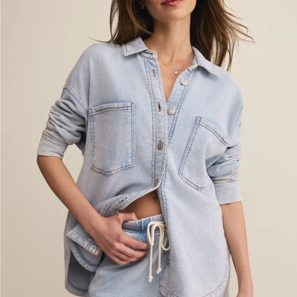 Z SUPPLY All DAY KNIT DENIM JACKET
